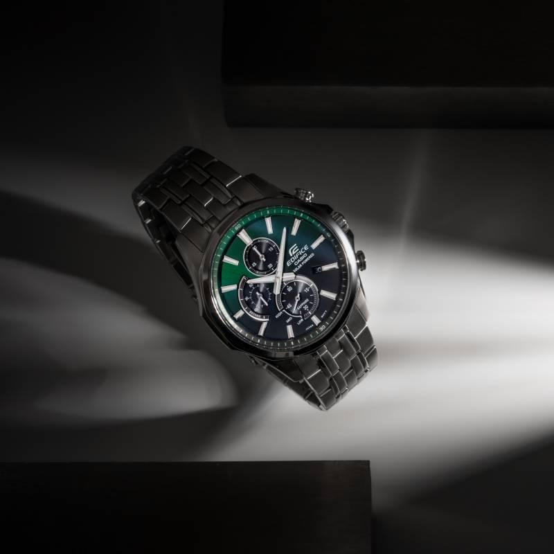 CASIO EDIFICE series casual retro fashion watch classic three-eyed green water ghost Quartz 50.3*44.9mm men s watch green dial EFB-670SBD-3AVUPR синій
CASIO EDIFICE series casual retro fashion watch classic three-eyed green water ghost Quartz 50.3*44.9mm men s watch green dial EFB-670SBD-3AVUPR синій