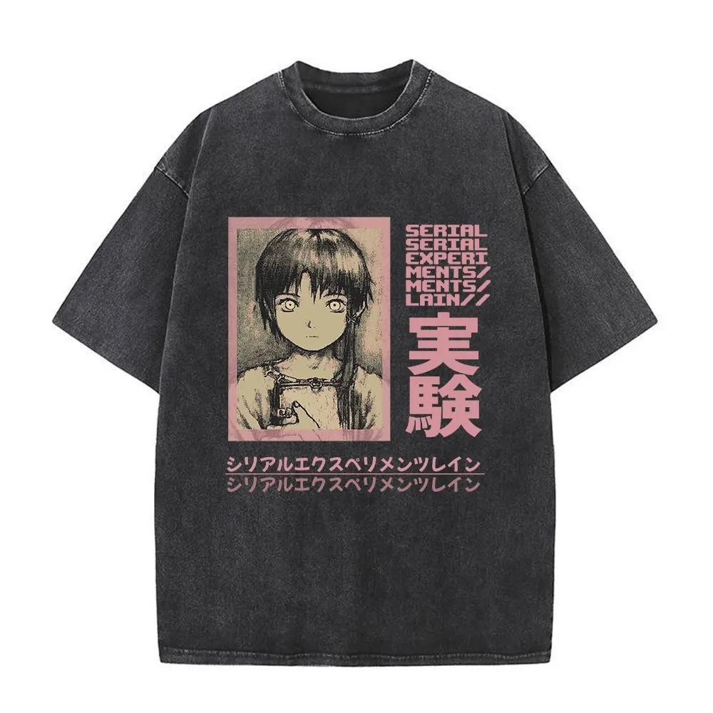 Anime Serial Experiments Lain Vintage Washed T Shirt Manga Girl Sci Fi Yk Tshirt Men Women Cosplay Casual Pure Cotton Tshirts S
Anime Serial Experiments Lain Vintage Washed T Shirt Manga Girl Sci Fi Yk Tshirt Men Women Cosplay Casual Pure Cotton Tshirts S