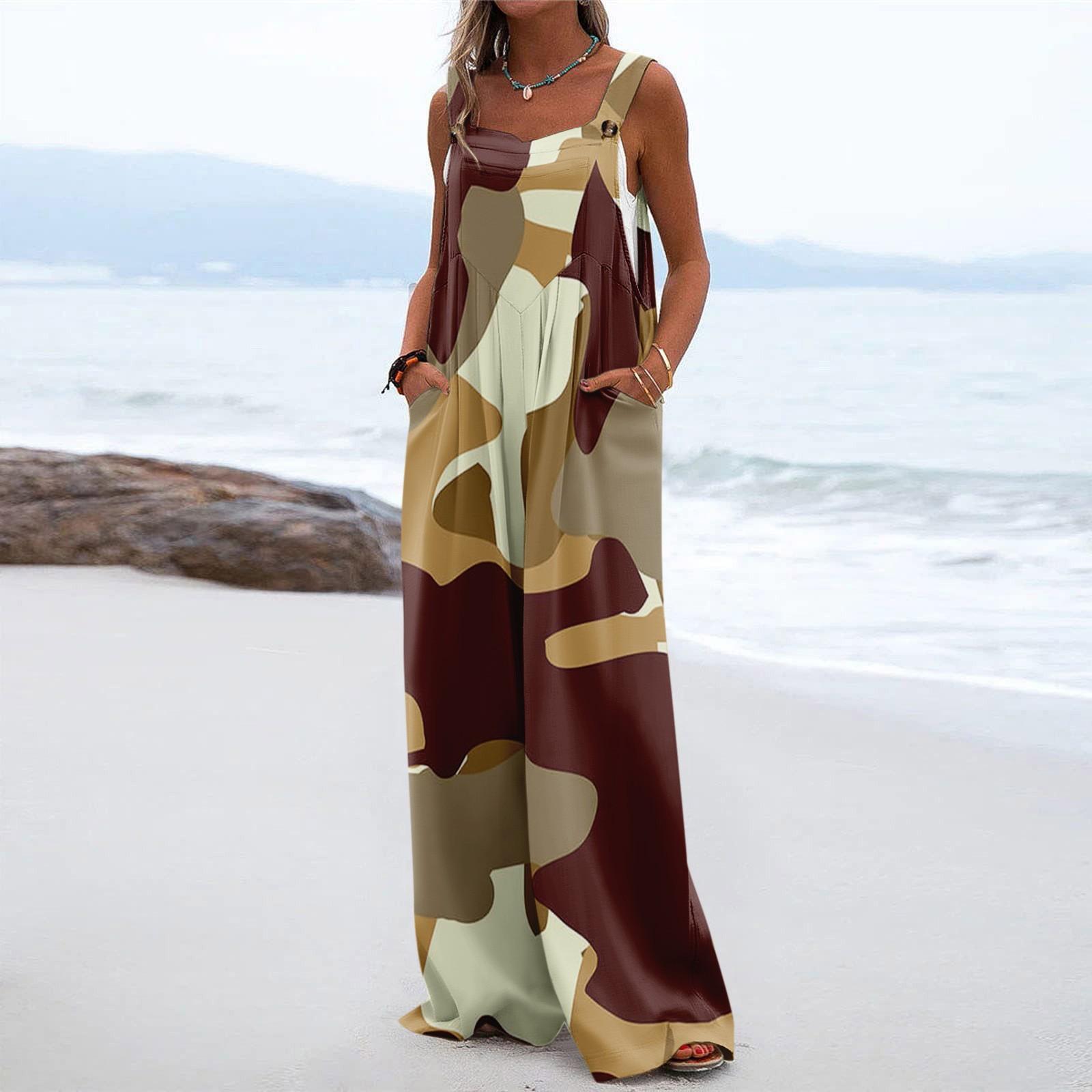 Женские комбинезоны, повседневные комбинезоны с широкими штанинами и принтом, комбинезоны без рукавов с карманами, наряды L
Женские комбинезоны, повседневные комбинезоны с широкими штанинами и принтом, комбинезоны без рукавов с карманами, наряды L