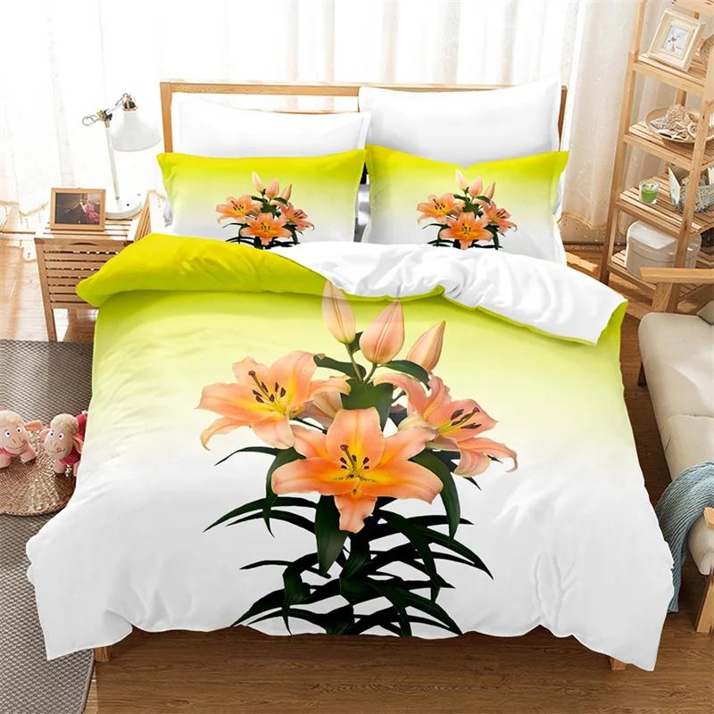 Lily Duvet Cover Set For Single Double Bed Pink Flower Quilt Cover King Size Bedding Set 2Pcs 3Pcs With Pillowcase Full Twin New EU Sing 135x200cm&Duvet Cover
Lily Duvet Cover Set For Single Double Bed Pink Flower Quilt Cover King Size Bedding Set 2Pcs 3Pcs With Pillowcase Full Twin New EU Sing 135x200cm&Duvet Cover