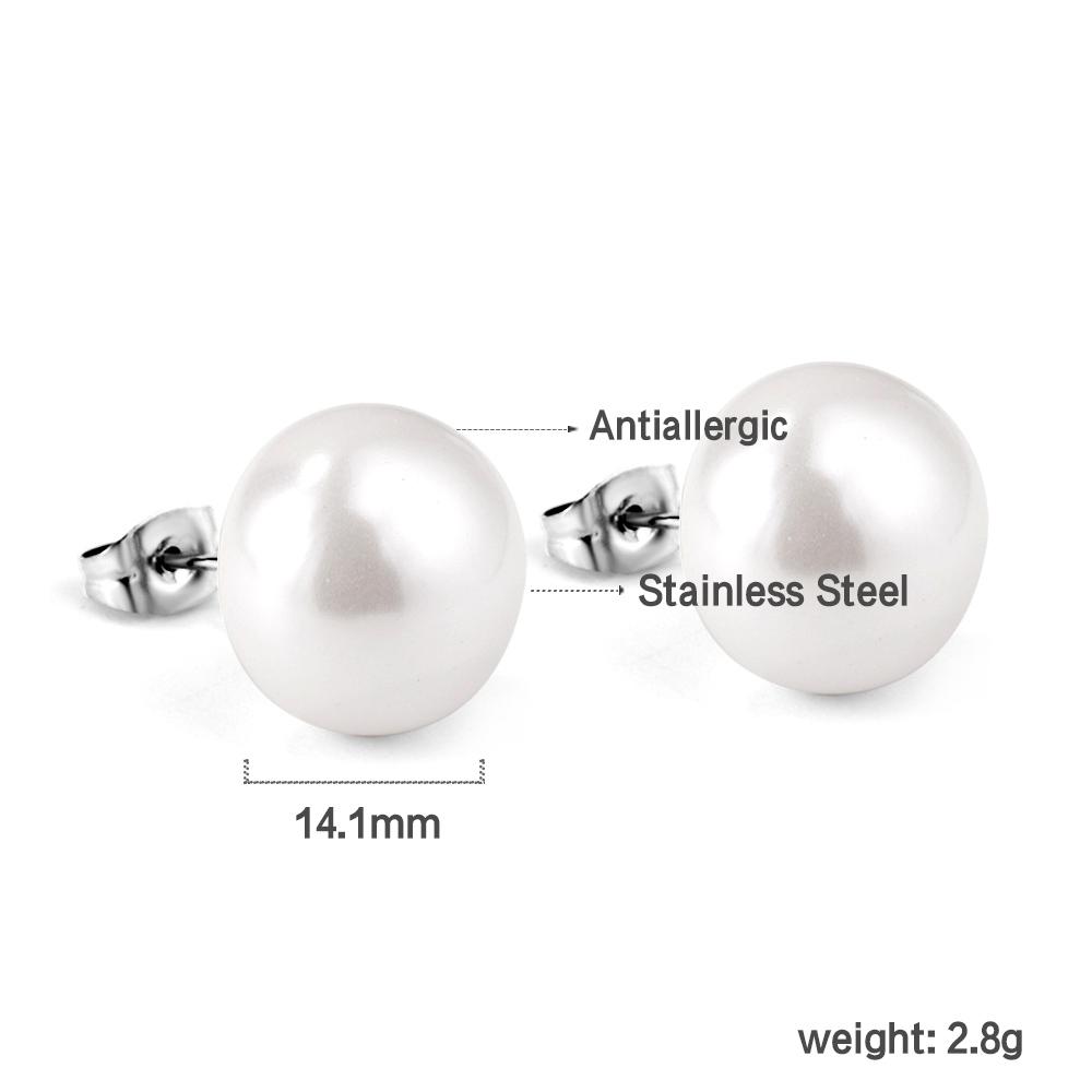 Fashion Accessories Suitable for Women s Banquet Stainless Steel Flat White Pearl Gold Color Anti Allergic Earrings
Fashion Accessories Suitable for Women s Banquet Stainless Steel Flat White Pearl Gold Color Anti Allergic Earrings