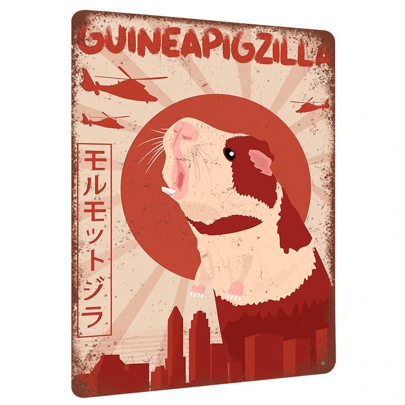 Guinea Pigzilla Retro Metal Tin Sign Creative Animal Wall Art for Living Room Bedroom Decor 20x30cm(7.8x11.8inch)
Guinea Pigzilla Retro Metal Tin Sign Creative Animal Wall Art for Living Room Bedroom Decor 20x30cm(7.8x11.8inch)