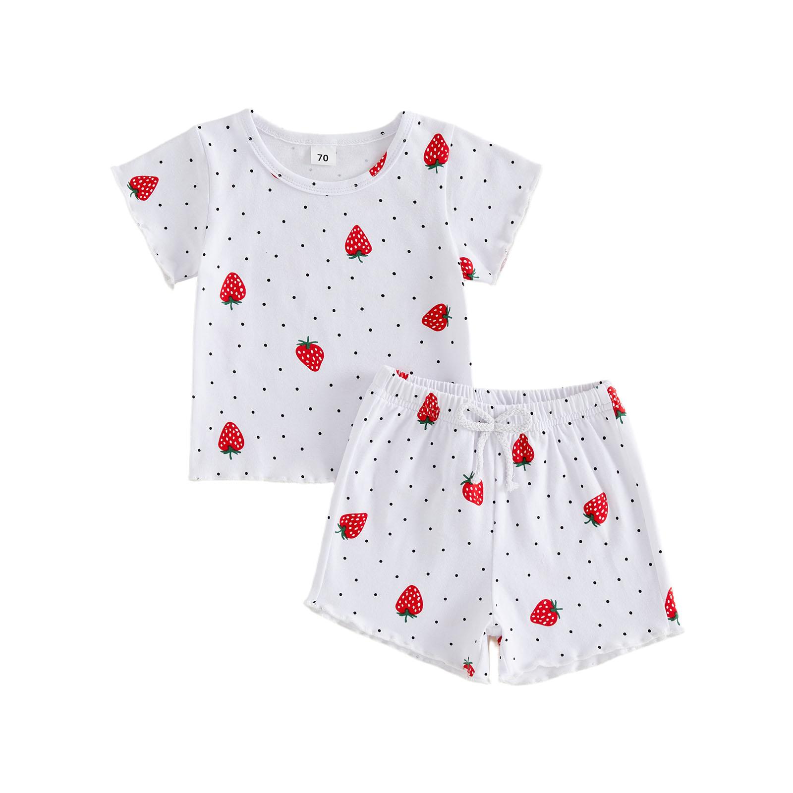 Kids Girls Shorts Set, Strawberry Dots Print Short Sleeve Crew Neck T-shirt with Shorts Summer Outfit 90 белый
Kids Girls Shorts Set, Strawberry Dots Print Short Sleeve Crew Neck T-shirt with Shorts Summer Outfit 90 белый