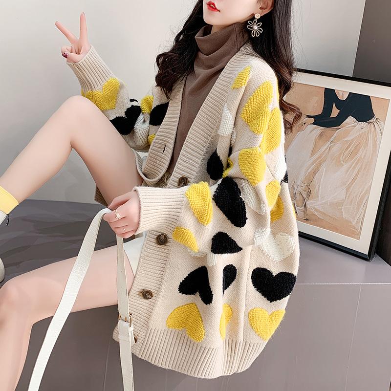 Large Lazy Style Thick Cardigan Women S New Loose Sweater Versatile Knitwear Jacket XS бежевий
Large Lazy Style Thick Cardigan Women S New Loose Sweater Versatile Knitwear Jacket XS бежевий