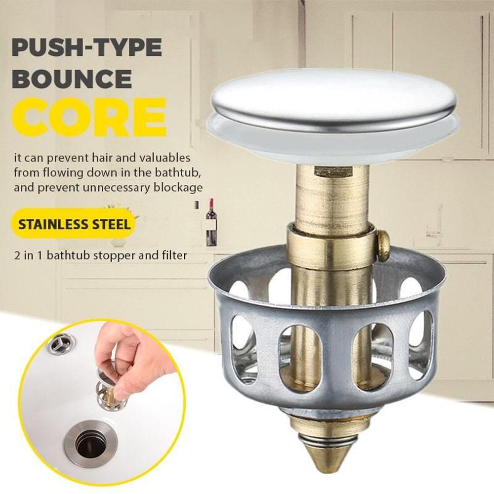 Drain Plug Bathroom Accessory Bathtub Sink Strainer Drain Stopper Water Stopper Bounce Drain Filter срібний
Drain Plug Bathroom Accessory Bathtub Sink Strainer Drain Stopper Water Stopper Bounce Drain Filter срібний