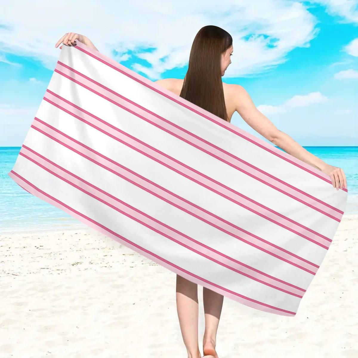 Modern Minimalism Striped Beach Towel Classic Nautical Double Stripe Print Quick Dry Sand Free Lightweight Towel for Beach Pool W30*H60(CM)
Modern Minimalism Striped Beach Towel Classic Nautical Double Stripe Print Quick Dry Sand Free Lightweight Towel for Beach Pool W30*H60(CM)