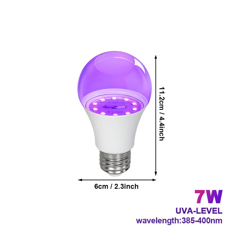 Black Light Bulbs 7W 12W UV Purple LED Light Bulb AC 85-265V 395nm Ultraviolet Lamp Fluorescent Atmosphere Decoration Light 7W
Black Light Bulbs 7W 12W UV Purple LED Light Bulb AC 85-265V 395nm Ultraviolet Lamp Fluorescent Atmosphere Decoration Light 7W