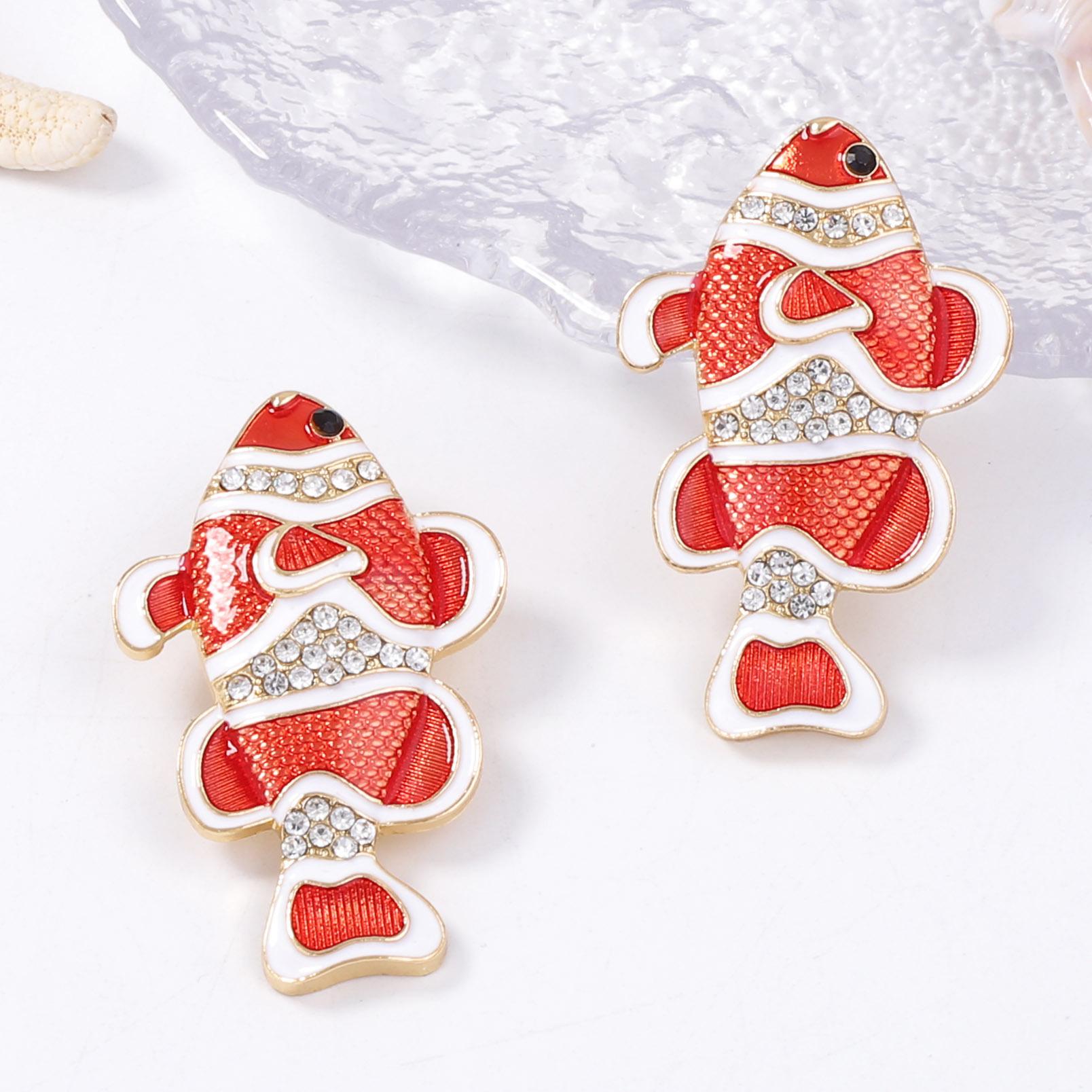 DIGADAGU Metal Clown Fish Animal Dangle Earrings New Women s Elegant Simple Earrings Daily Zircon Accessories красный
DIGADAGU Metal Clown Fish Animal Dangle Earrings New Women s Elegant Simple Earrings Daily Zircon Accessories красный