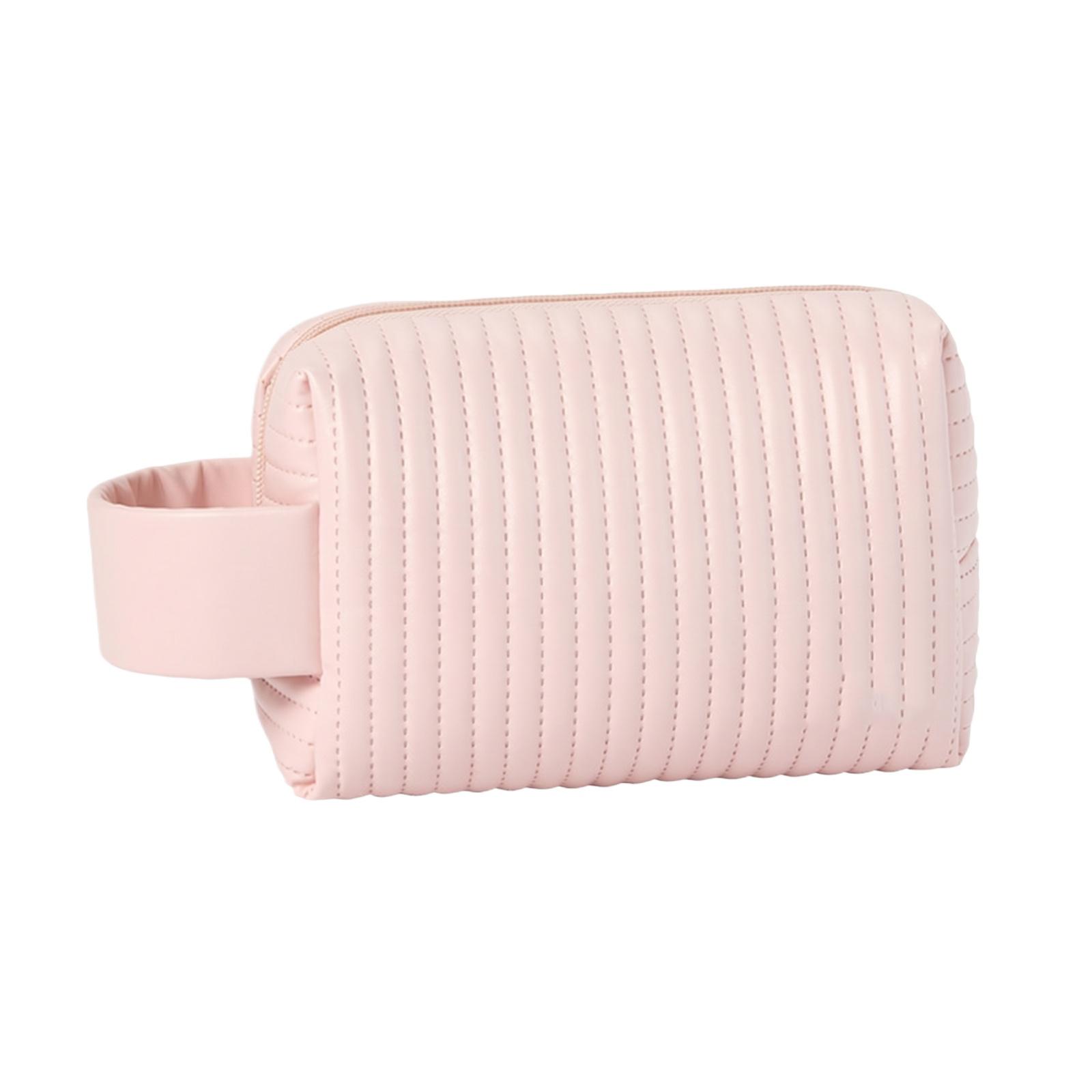 Portable Travel Makeup Bag Quilted Handheld Cosmetic Pouch Organizer Zipper Closure Lightweight Toiletry Storage Case one size рожевий
Portable Travel Makeup Bag Quilted Handheld Cosmetic Pouch Organizer Zipper Closure Lightweight Toiletry Storage Case one size рожевий