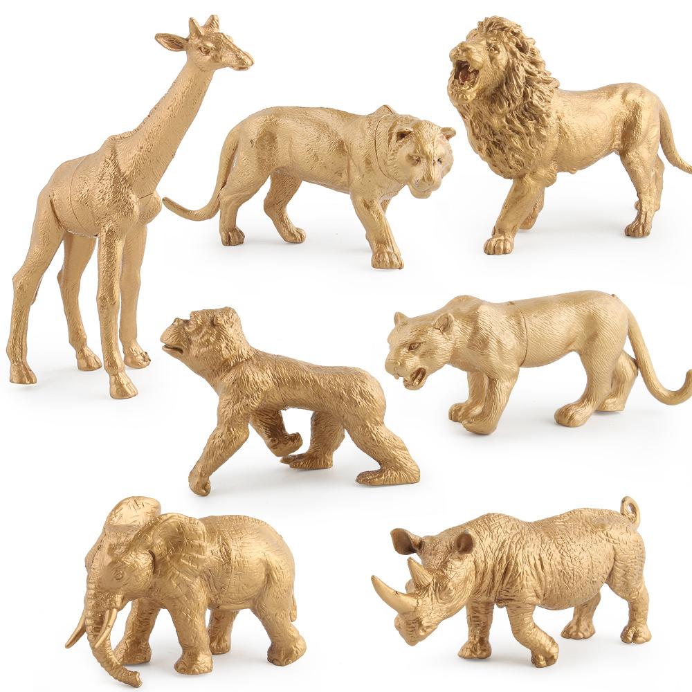 Direct Supply Gold Version Simulation Zoo Model Ornament Lion Giraffe Elephant Gift Ornament Gift
Direct Supply Gold Version Simulation Zoo Model Ornament Lion Giraffe Elephant Gift Ornament Gift