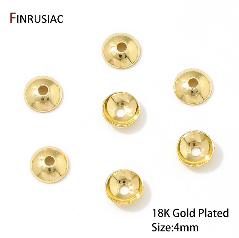 14/18K Gold Plated Brass 4mm Round Bead Caps Spacer Beads For Jewelry Making DIY Components Accessories Wholelsale 10 pieces
14/18K Gold Plated Brass 4mm Round Bead Caps Spacer Beads For Jewelry Making DIY Components Accessories Wholelsale 10 pieces