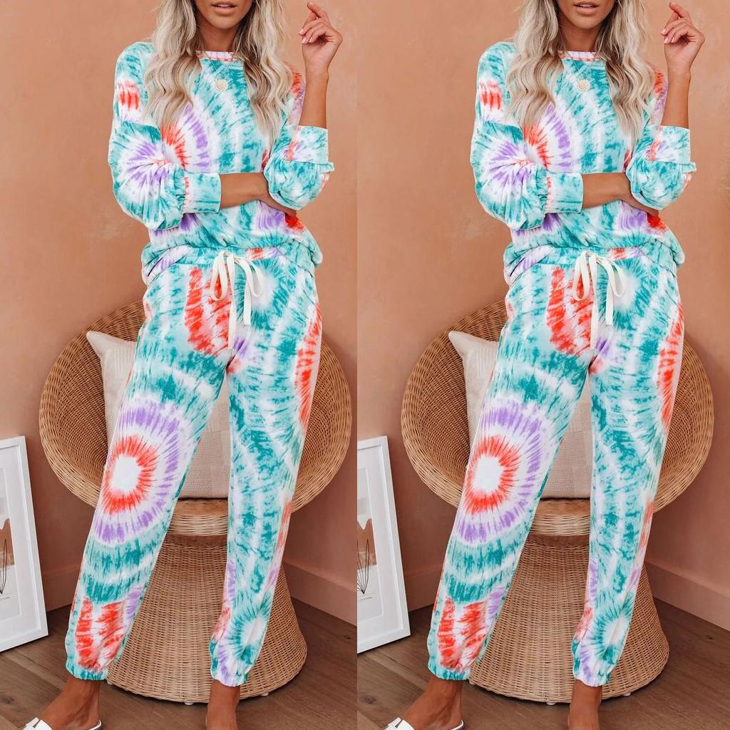 (проектор)Женский модный костюм из 2 предметов с длинными рукавами и карманами, домашние спортивные штаны, наборы из 2 предметов