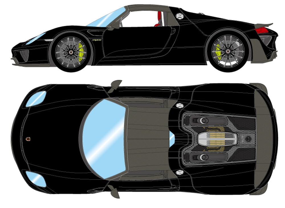 EIDOLON COLLECTION Scale Porsche 918 Spyder Weissach Package 2011 Basalt Black Metallic Finished Model EM569I Make-up 1/43
EIDOLON COLLECTION Scale Porsche 918 Spyder Weissach Package 2011 Basalt Black Metallic Finished Model EM569I Make-up 1/43