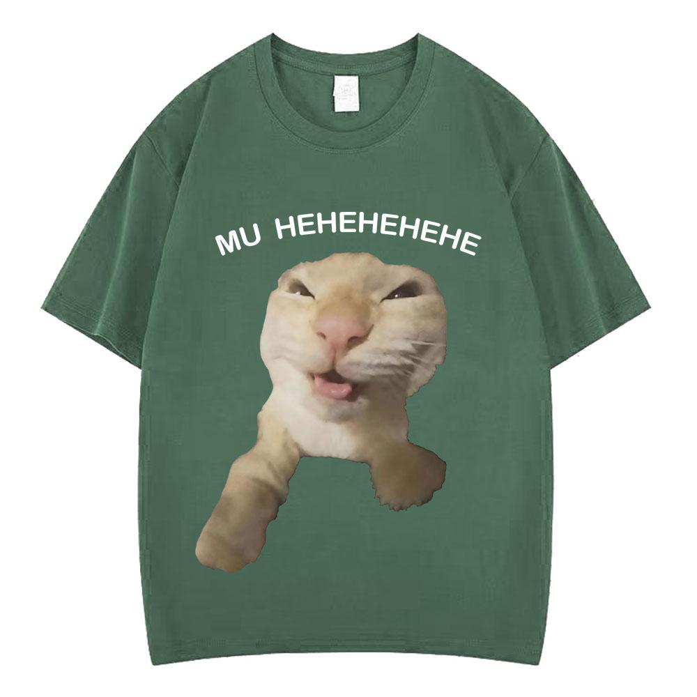 Mu Hehehe Cat Funny Meme Tshirt Unisex Women Fashion Cotton Tshirts Summer Shortsleeved Loose Casual Hiphop Oversized Tshirts 4XL
Mu Hehehe Cat Funny Meme Tshirt Unisex Women Fashion Cotton Tshirts Summer Shortsleeved Loose Casual Hiphop Oversized Tshirts 4XL