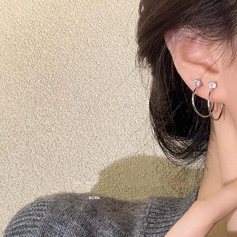 Simple C-Shaped Zircon Earrings for Women Girls Fashion Geometric Metal Semi-Circular Earrings Exquisite Jewelry Wholesale
Simple C-Shaped Zircon Earrings for Women Girls Fashion Geometric Metal Semi-Circular Earrings Exquisite Jewelry Wholesale