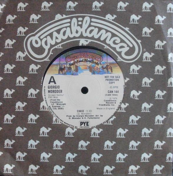 7inch Record GIORGIO MORODER - Chase CAN144PROMO Casablanca 1979 UK Dance & Electronica Used
7inch Record GIORGIO MORODER - Chase CAN144PROMO Casablanca 1979 UK Dance & Electronica Used