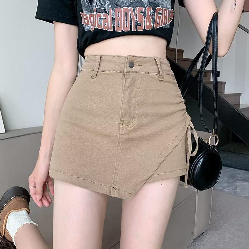 Trendy Women s High Waist Spicy Girl Washed Denim Bodycon Short Skirt - Summer Retro Tie-Up Style S
Trendy Women s High Waist Spicy Girl Washed Denim Bodycon Short Skirt - Summer Retro Tie-Up Style S