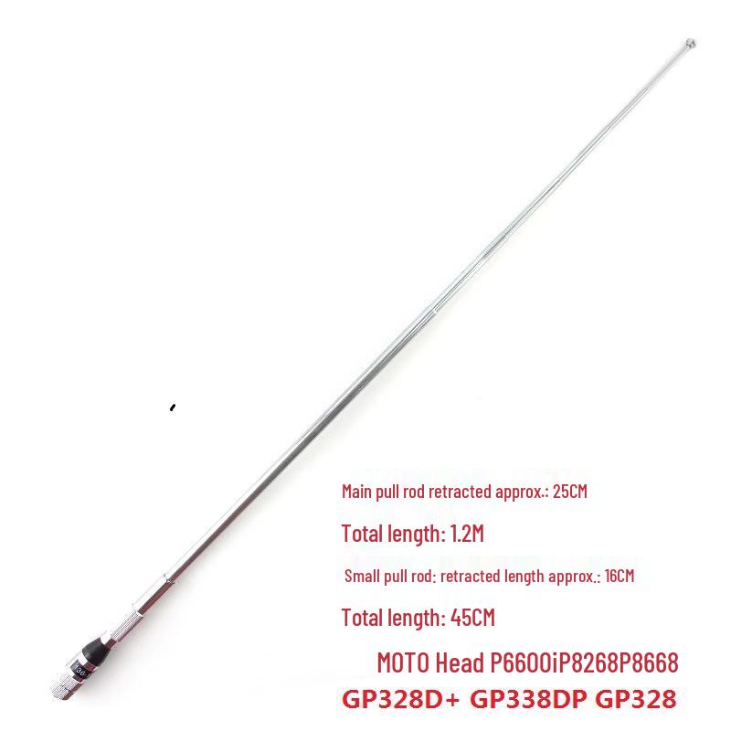 High Gain Telescopic Bendable Antenna for Motorola GP328D/GP338D/P8668/P6620i Walkie-Talkies Small Telescopic Antenna
High Gain Telescopic Bendable Antenna for Motorola GP328D/GP338D/P8668/P6620i Walkie-Talkies Small Telescopic Antenna