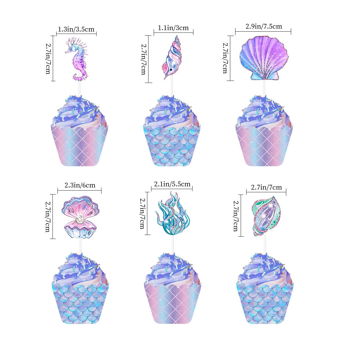 2023 Mermaid Theme Birthday Party Decorations: Cake Topper and Pull-Flag
2023 Mermaid Theme Birthday Party Decorations: Cake Topper and Pull-Flag