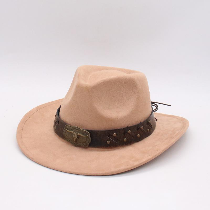 Outdoor Men And Women Suede Ethnic Style Knight Hat Retro Bull Head Rivet Belt Accessories Hemming One size fits all (j peach cow)
Outdoor Men And Women Suede Ethnic Style Knight Hat Retro Bull Head Rivet Belt Accessories Hemming One size fits all (j peach cow)