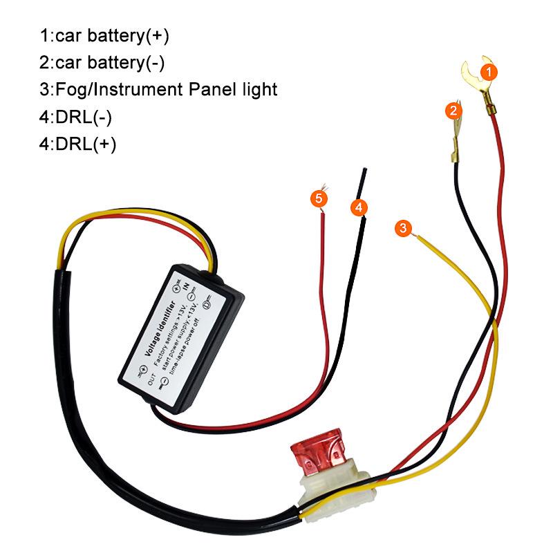 LED Daytime Running Light Controller with On/Off Dimmer for 12-18V Fog Lights
LED Daytime Running Light Controller with On/Off Dimmer for 12-18V Fog Lights