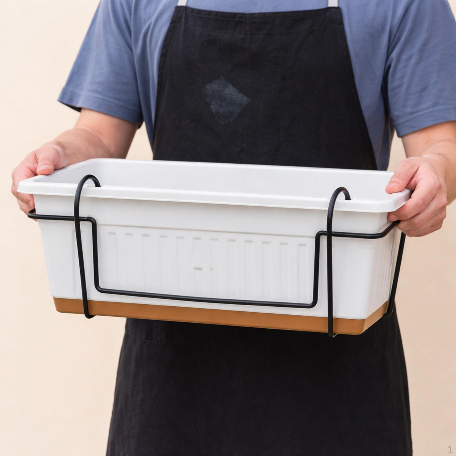 , Flower Pot, Plant Holder, Decorative Rectangular Planter for Vegetables, Windowsill, Garden, білий
, Flower Pot, Plant Holder, Decorative Rectangular Planter for Vegetables, Windowsill, Garden, білий