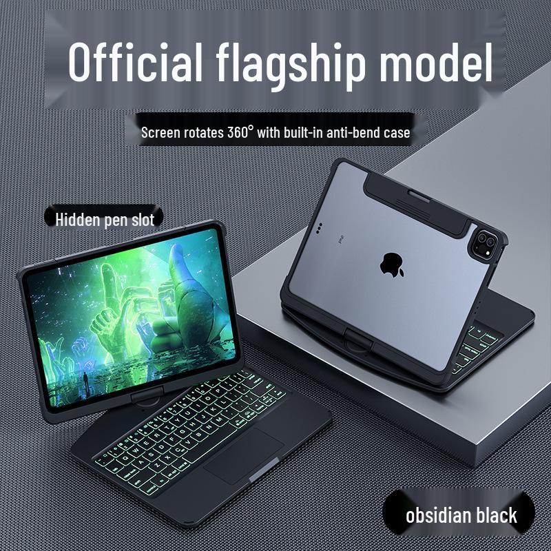 Чехол-клавиатура Magic Keyboard для iPad 11-го поколения для 11-дюймовых Pro и Air 6, Bluetooth Touch, совместим с 10-м поколением Black Rotary Keyboard
Чехол-клавиатура Magic Keyboard для iPad 11-го поколения для 11-дюймовых Pro и Air 6, Bluetooth Touch, совместим с 10-м поколением Black Rotary Keyboard