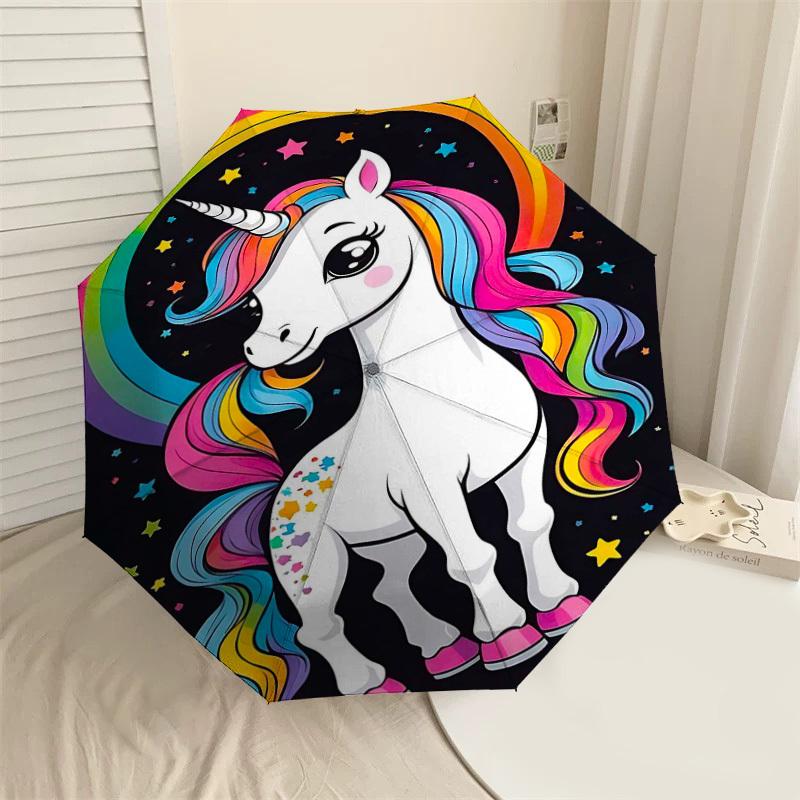 1PC Unicorn Rainbow Umbrella-8-Rib Reinforced, Automatic Open, Lightweight & Durable, Cute Fashion Accessory for Outdoor-Y0355
1PC Unicorn Rainbow Umbrella-8-Rib Reinforced, Automatic Open, Lightweight & Durable, Cute Fashion Accessory for Outdoor-Y0355