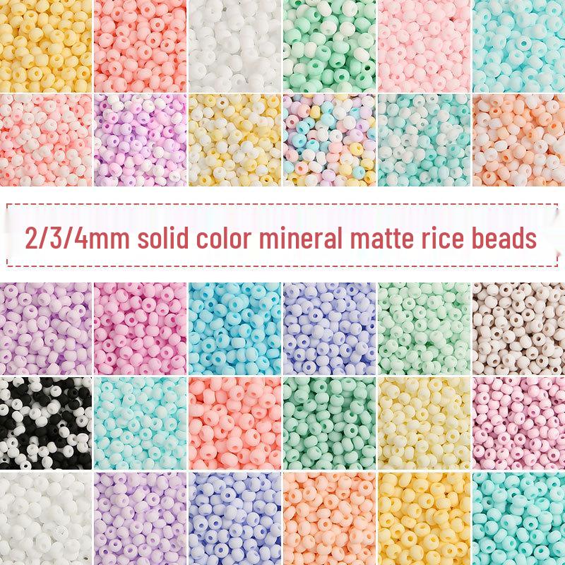 Handmade 3mm Frosted Transparent Rice Beads for DIY Jewelry: Bracelets, Necklaces, Earrings. 4mm, 10g/bag, ~160 beads
Handmade 3mm Frosted Transparent Rice Beads for DIY Jewelry: Bracelets, Necklaces, Earrings. 4mm, 10g/bag, ~160 beads