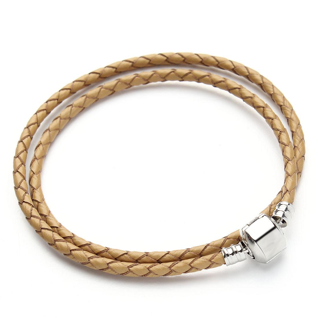 12 Colors Double layer Braided Leather Bracelet Fit Original Charm Bracelets Jewelry Making Gift For Women Men Wholesale 39cm бежевий
12 Colors Double layer Braided Leather Bracelet Fit Original Charm Bracelets Jewelry Making Gift For Women Men Wholesale 39cm бежевий