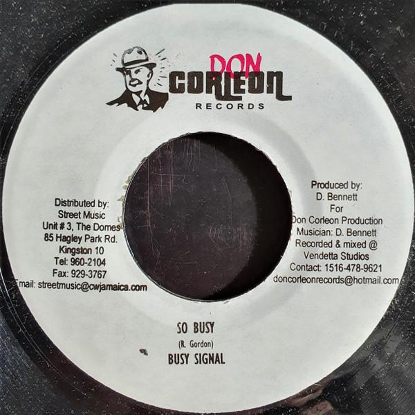7inch Record BUSY SIGNAL - So Busy NONE Don Corleon Rec 2006 Jamaica Reggae, Ska & Dub Used
7inch Record BUSY SIGNAL - So Busy NONE Don Corleon Rec 2006 Jamaica Reggae, Ska & Dub Used