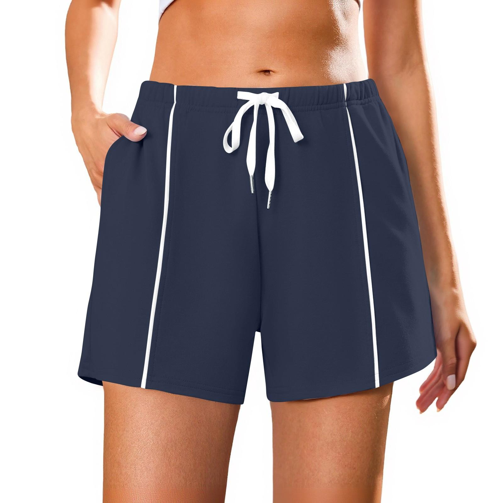 Женские летние повседневные спортивные шорты с высокой талией и кулиской L
Женские летние повседневные спортивные шорты с высокой талией и кулиской L