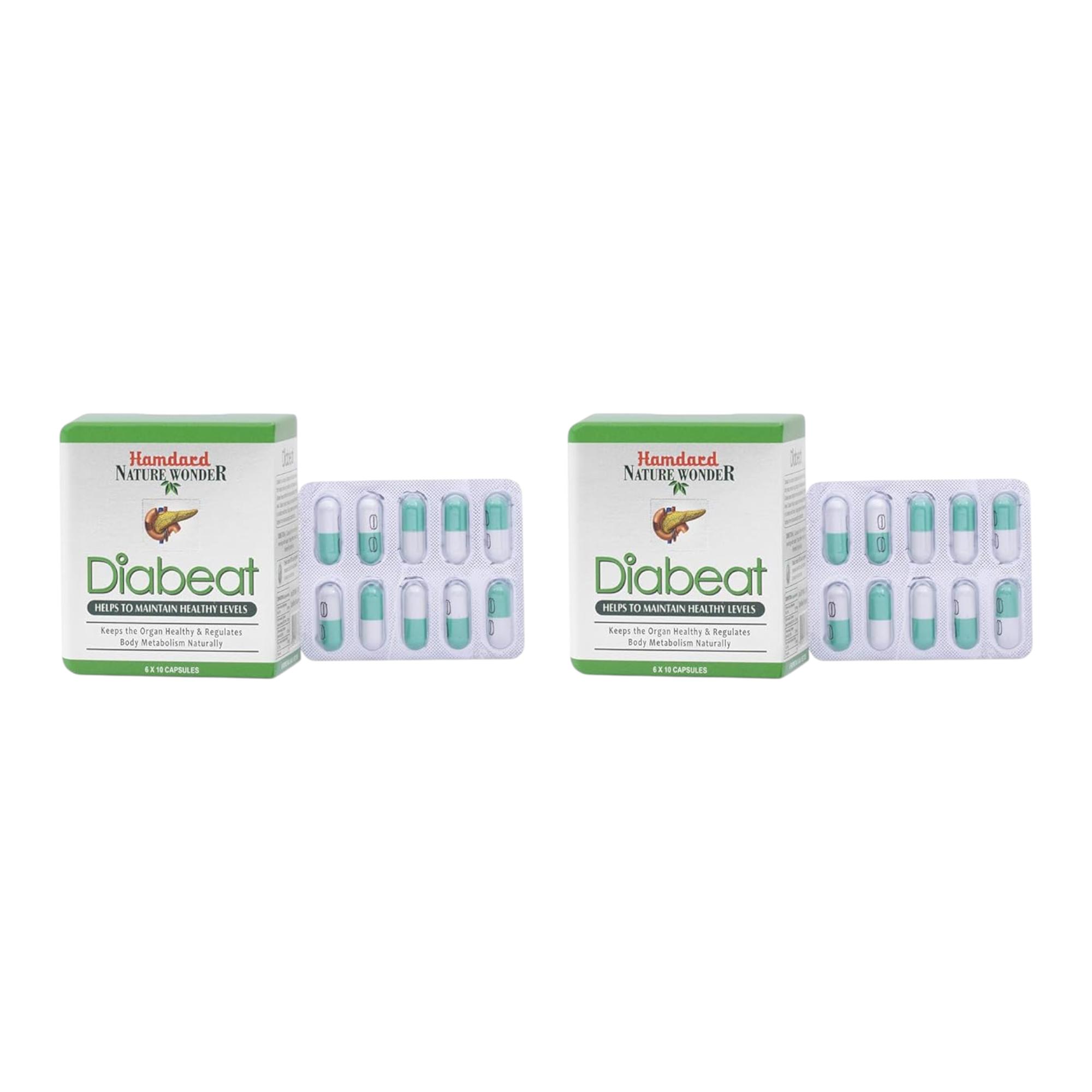 Hamdard Diabeat Herbal Capsules For Daily Wellness And Metabolic Support 60 Capsules X Pack Of 2 Supplement
Hamdard Diabeat Herbal Capsules For Daily Wellness And Metabolic Support 60 Capsules X Pack Of 2 Supplement