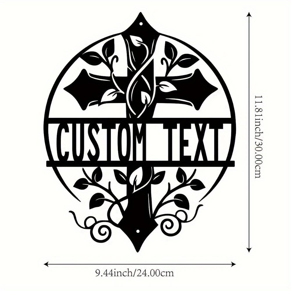 Exclusive Metal Wall Decor Cross Leaf Design Custom Text Outdoor Farmhouse Religious Gift
Exclusive Metal Wall Decor Cross Leaf Design Custom Text Outdoor Farmhouse Religious Gift