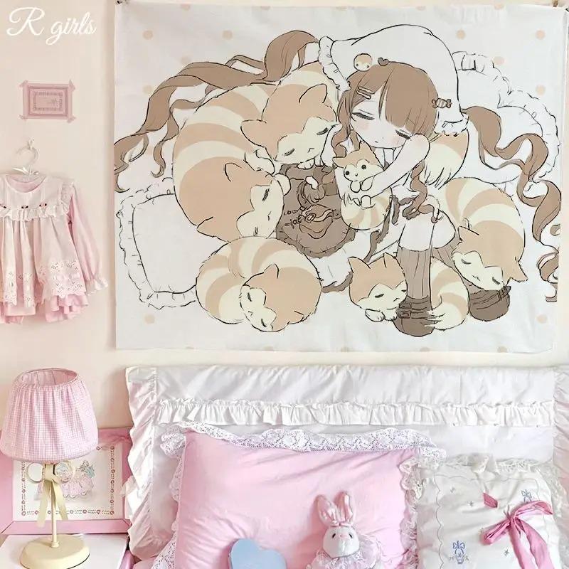 Ins Cute Angel Girl Background Wall Tapestry Kawaii Girl Heart Dormitory Bedroom Bedhead Background Cloth 74x94cm(29x37in)
Ins Cute Angel Girl Background Wall Tapestry Kawaii Girl Heart Dormitory Bedroom Bedhead Background Cloth 74x94cm(29x37in)