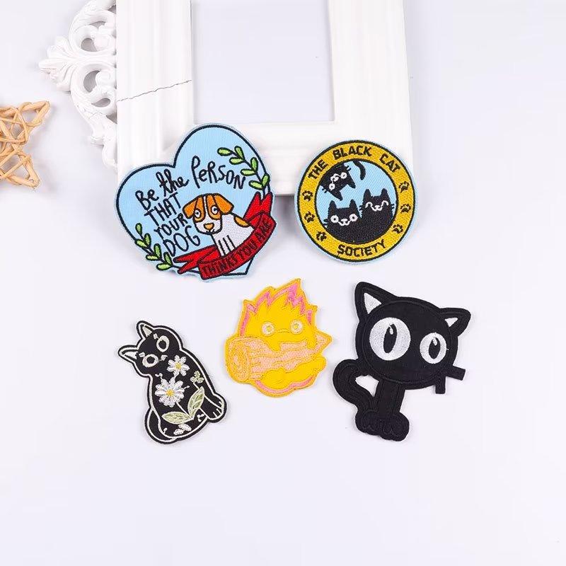 5 шт./упак. плавкая нашивка с вышивкой, утюговые заплатки для одежды, термоклеевые заплатки для курток, джинсов, рюкзак, гладильная заплатка для шитья