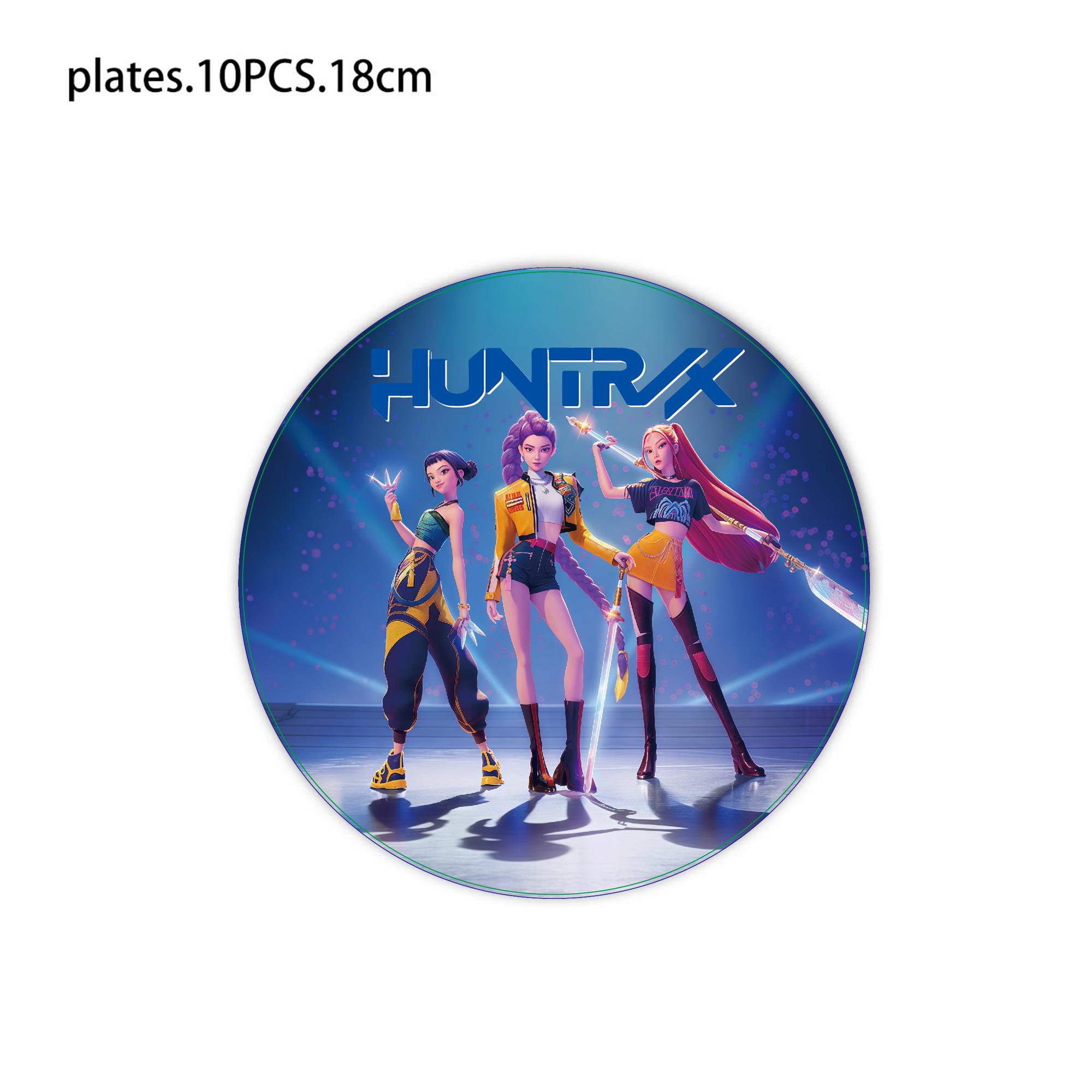 K Pop Demon Hunters Birthday Decoration Tableware kpop Demon Hunter Plates Napkins Birthday Table Cloth Baby Shower Party Favors
K Pop Demon Hunters Birthday Decoration Tableware kpop Demon Hunter Plates Napkins Birthday Table Cloth Baby Shower Party Favors