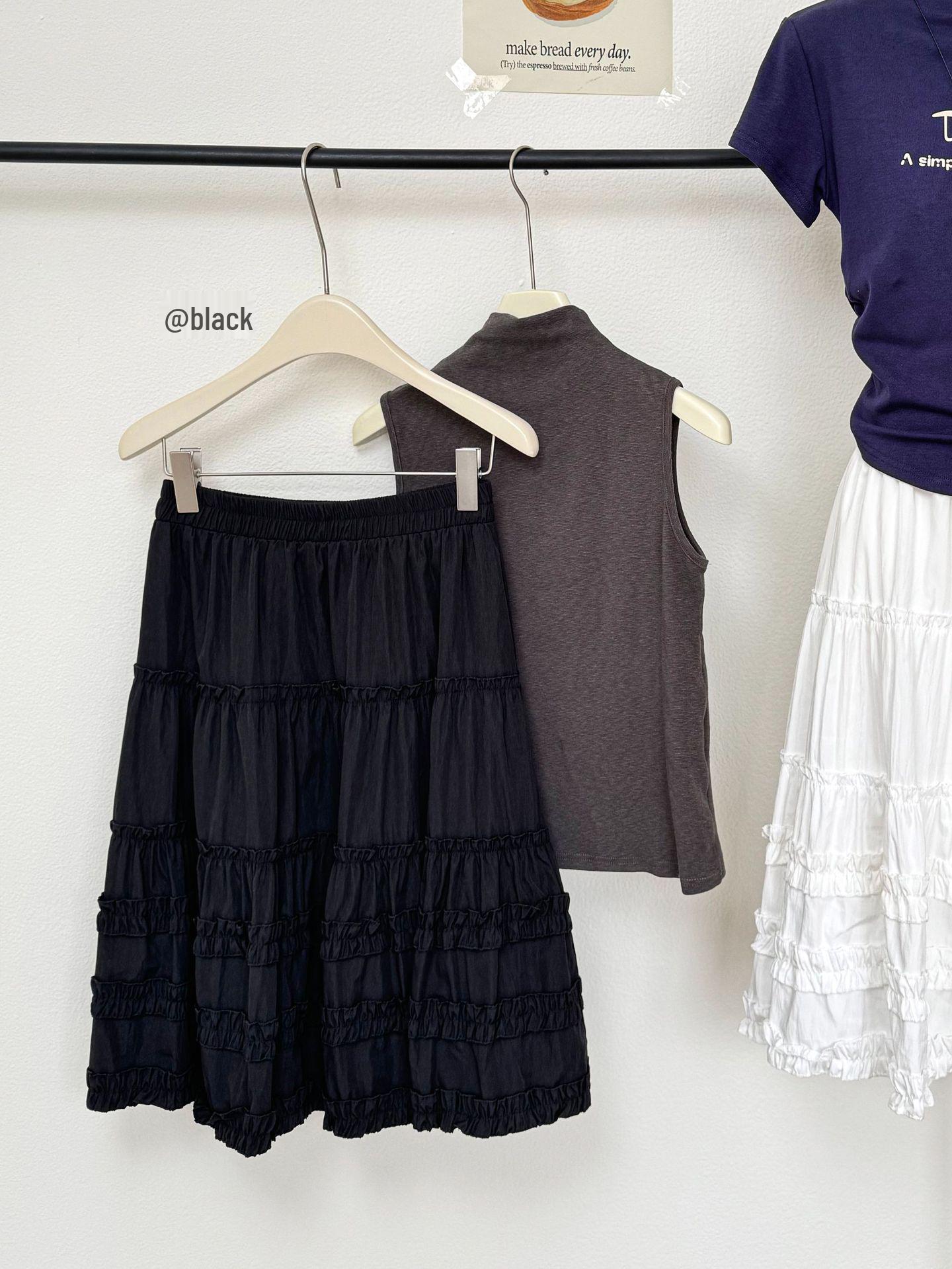 Petite Princess Ruffle Cake Skirt - 2026 Spring/Summer High Waist Medium Length School Style One Size чорний
Petite Princess Ruffle Cake Skirt - 2026 Spring/Summer High Waist Medium Length School Style One Size чорний
