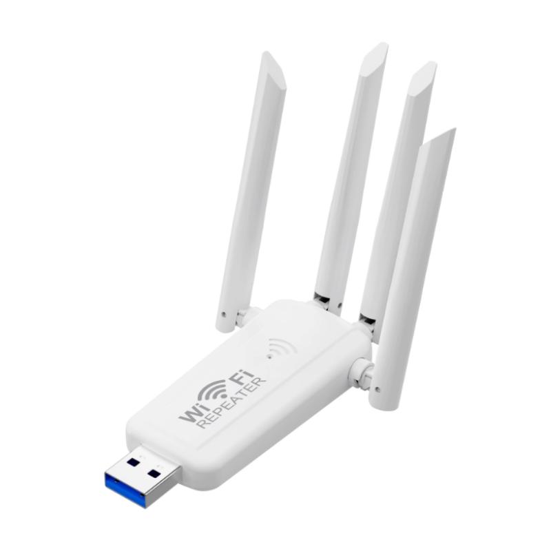 2.4G 300Mbps Usb Wireless Wifi Repeater 4 Antenna Wifi Signal Amplifier Booster Long Range Extender білий
2.4G 300Mbps Usb Wireless Wifi Repeater 4 Antenna Wifi Signal Amplifier Booster Long Range Extender білий