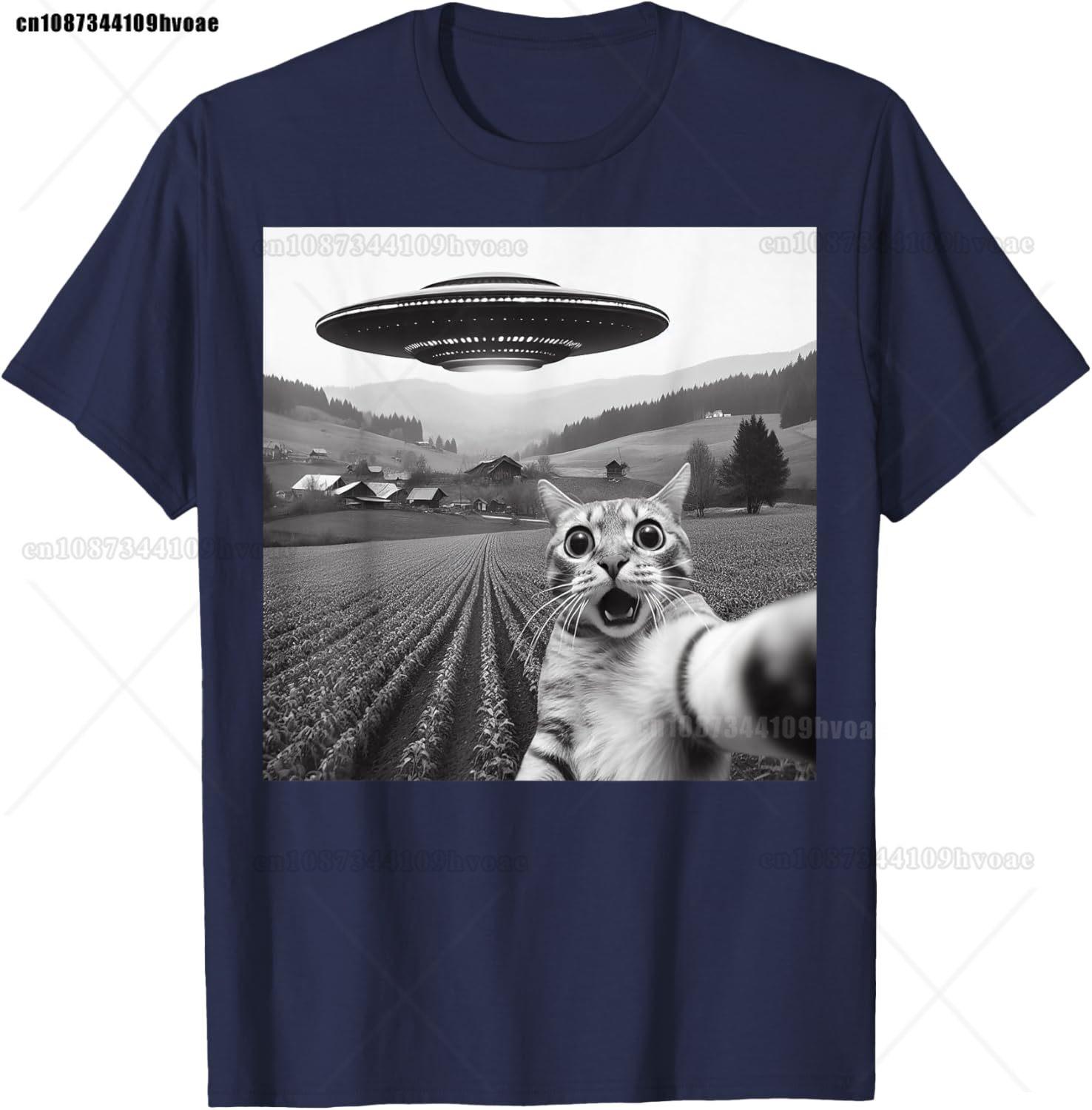 Cat Selfie With Alien UFO Funny Cat Gifts For Unisex T-Shirt 4XL
Cat Selfie With Alien UFO Funny Cat Gifts For Unisex T-Shirt 4XL