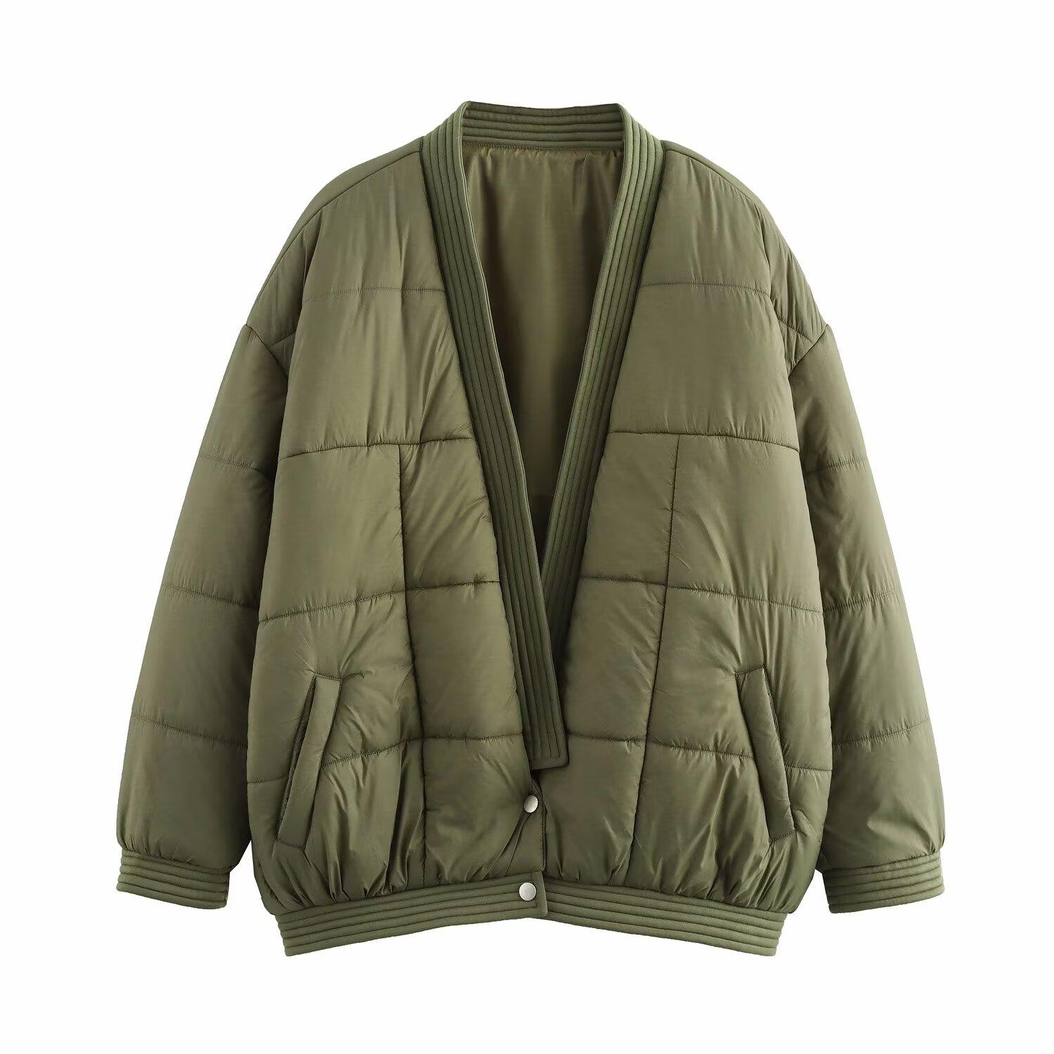 2024 Европейская и американская одежда из хлопка с длинными рукавами на пуговицах Европейская и американская модная женская осенне-зимняя свободная повседневная теплая куртка XS зелёный
2024 Европейская и американская одежда из хлопка с длинными рукавами на пуговицах Европейская и американская модная женская осенне-зимняя свободная повседневная теплая куртка XS зелёный