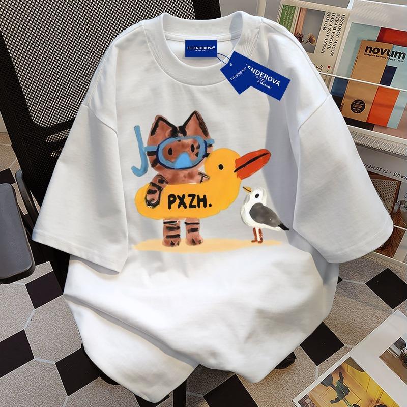 Летние женские милые футболки с принтом мультяшного кота и птицы, модные хлопковые топы с круглым вырезом, повседневная свободная одежда унисекс 4XL
Летние женские милые футболки с принтом мультяшного кота и птицы, модные хлопковые топы с круглым вырезом, повседневная свободная одежда унисекс 4XL