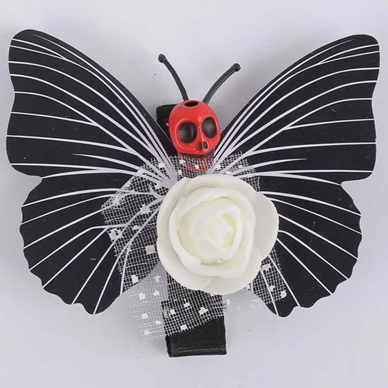 Заколка для волос в виде черепа и бабочки на Хэллоуин для женщин, забавные заколки для волос для косплея, индивидуальные аксессуары для волос для девочек, праздничные головные уборы, держатели для хвостиков 1pc
Заколка для волос в виде черепа и бабочки на Хэллоуин для женщин, забавные заколки для волос для косплея, индивидуальные аксессуары для волос для девочек, праздничные головные уборы, держатели для хвостиков 1pc