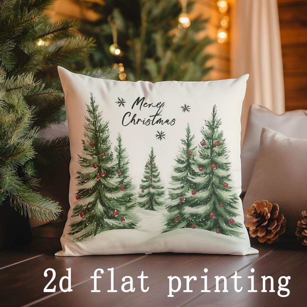Home Decor Christmas Trees Pattern Pillow Cover Suitable For Sofa Bedroom Car Pillow Cover Cushion Rectangular Back Cushion 16x16Inch
Home Decor Christmas Trees Pattern Pillow Cover Suitable For Sofa Bedroom Car Pillow Cover Cushion Rectangular Back Cushion 16x16Inch
