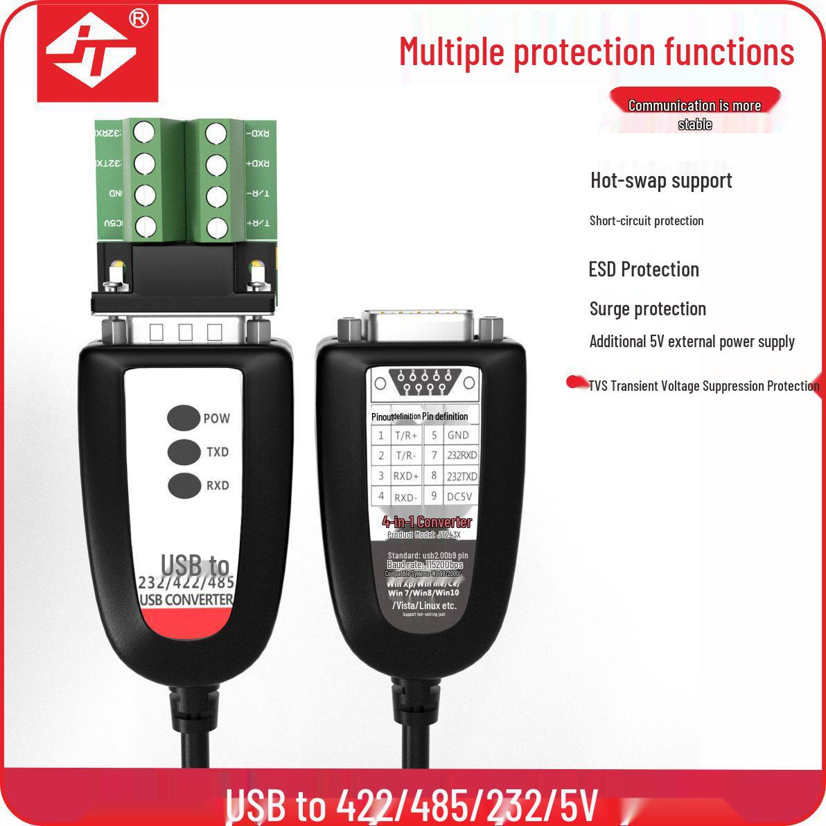 Lianda Jietong USB to Serial Converter with CH340 Chip
Lianda Jietong USB to Serial Converter with CH340 Chip