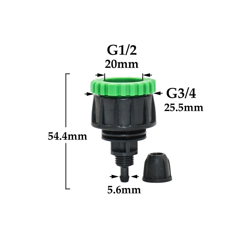1/2 3/4 to 4mm Hose Barb Connector Lock Nut Garden 1/4 Hose Quick Connector Pe Tube Irrigation Fitting
1/2 3/4 to 4mm Hose Barb Connector Lock Nut Garden 1/4 Hose Quick Connector Pe Tube Irrigation Fitting