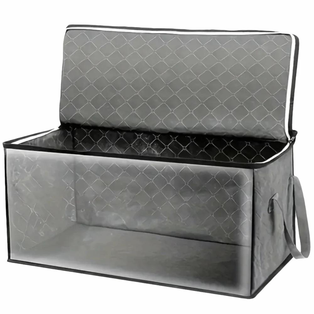 Foldable Quilt Storage Bag Transparent Large Capacity Clothes Storage Bins Handle Dust-Proof Wardrobe Sorting Storage Bucket чорний
Foldable Quilt Storage Bag Transparent Large Capacity Clothes Storage Bins Handle Dust-Proof Wardrobe Sorting Storage Bucket чорний