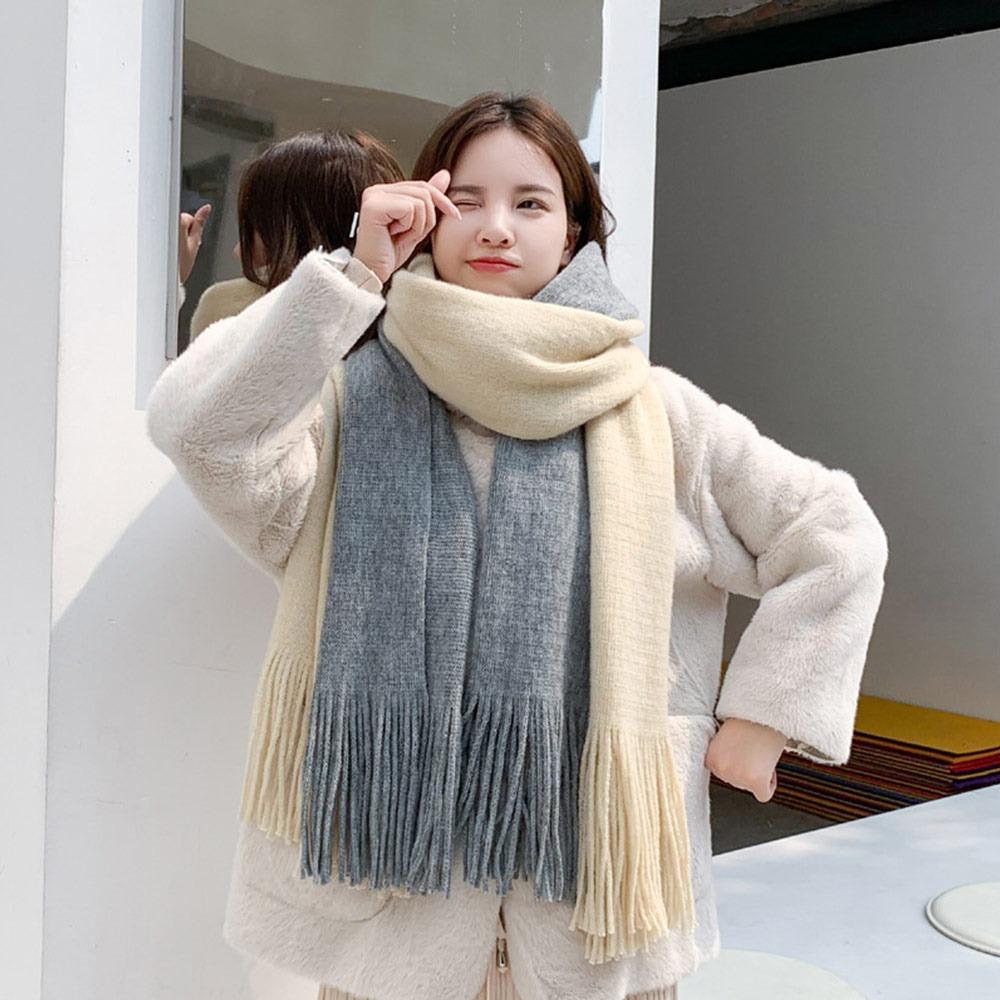 Thicken Imitation Cashmere Scarf Long Neck Warmer Wrap Winter Warm Neck Guard Shawl Cold Weather Beige Grey
Thicken Imitation Cashmere Scarf Long Neck Warmer Wrap Winter Warm Neck Guard Shawl Cold Weather Beige Grey
