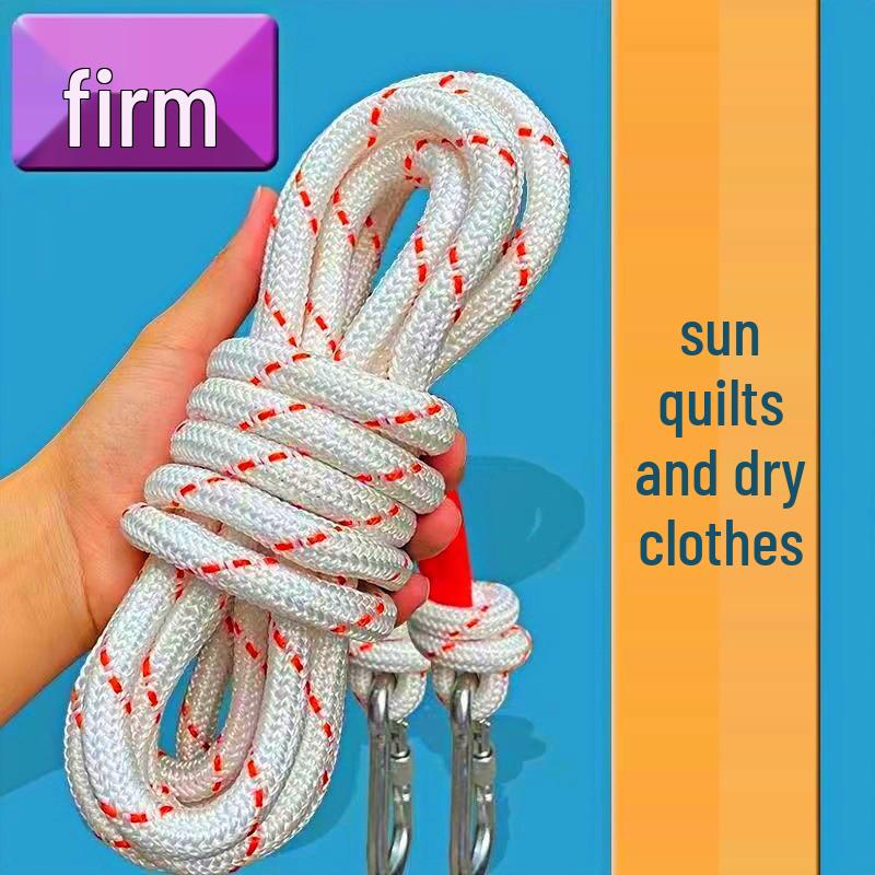 Outdoor Steel Wire Core Non-Slip Clothesline for Balcony and Rooftop Drying 3m Single Rope with Cloth Peg
Outdoor Steel Wire Core Non-Slip Clothesline for Balcony and Rooftop Drying 3m Single Rope with Cloth Peg