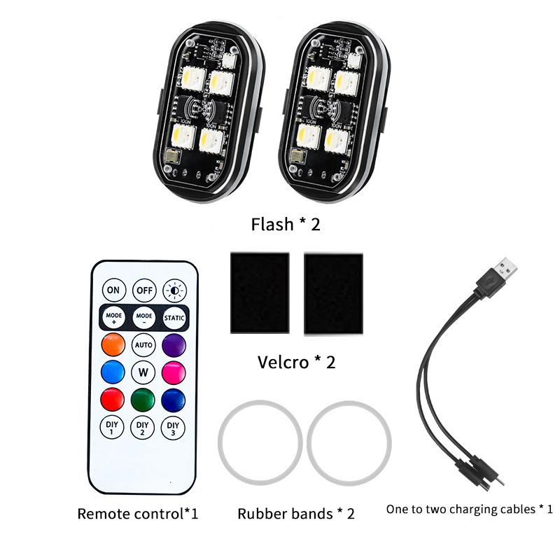 1/2/4Pcs Wireless Led Strobe Lights Car Decor Atmosphere Light 8 Colors Rechargeable Led Lights Anti-Collision Led Warning Light 2Pcs
1/2/4Pcs Wireless Led Strobe Lights Car Decor Atmosphere Light 8 Colors Rechargeable Led Lights Anti-Collision Led Warning Light 2Pcs